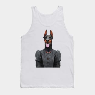 Victorian Doberman Dog Portrait Tank Top